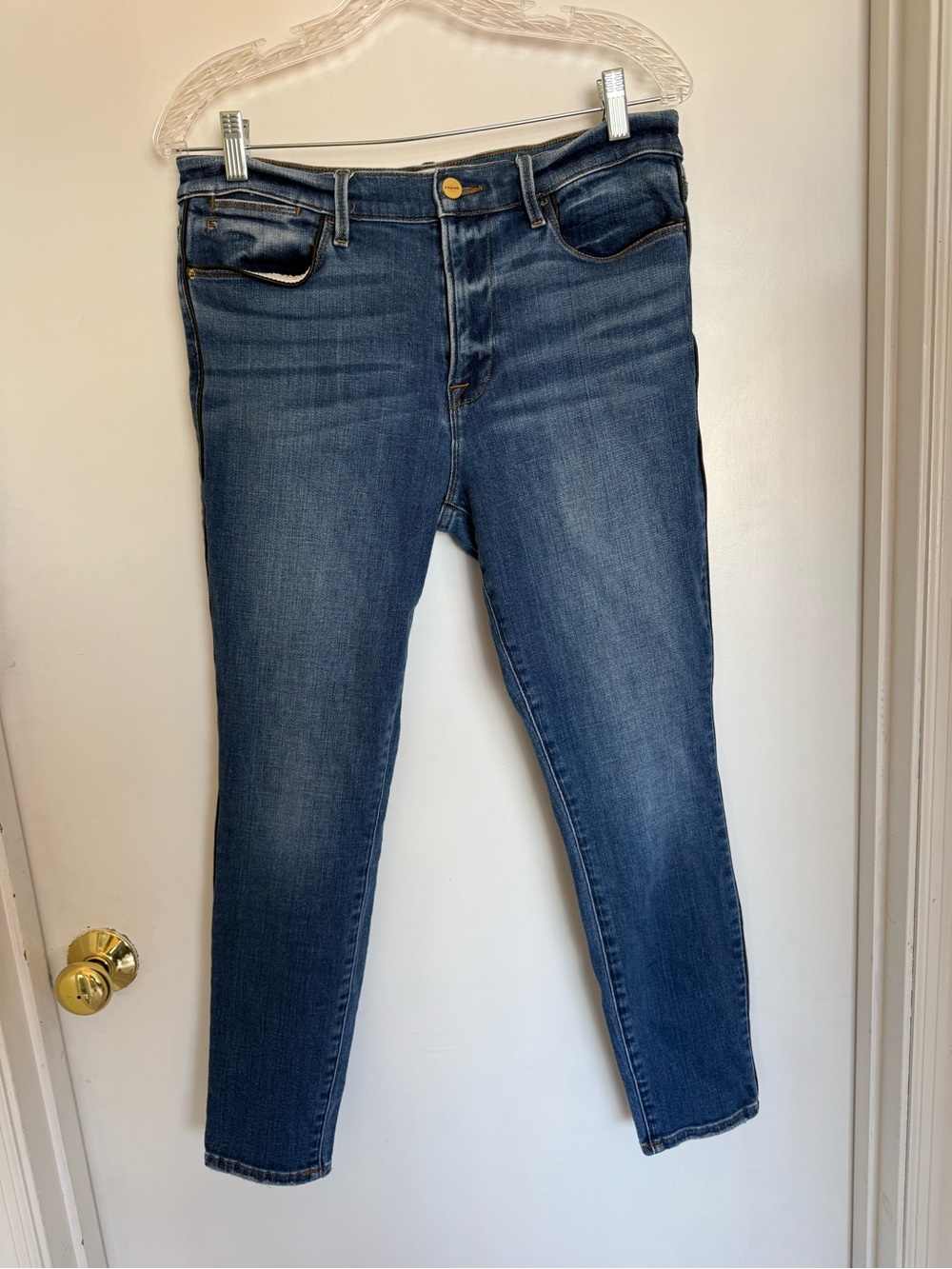 Frame denim company - le high skinny - with black piping